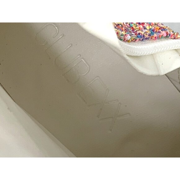 Rare Dolls Kill Club EXX Confetti Rainbow Platform Boots 8 C10523 Festival New - Picture 10 of 10